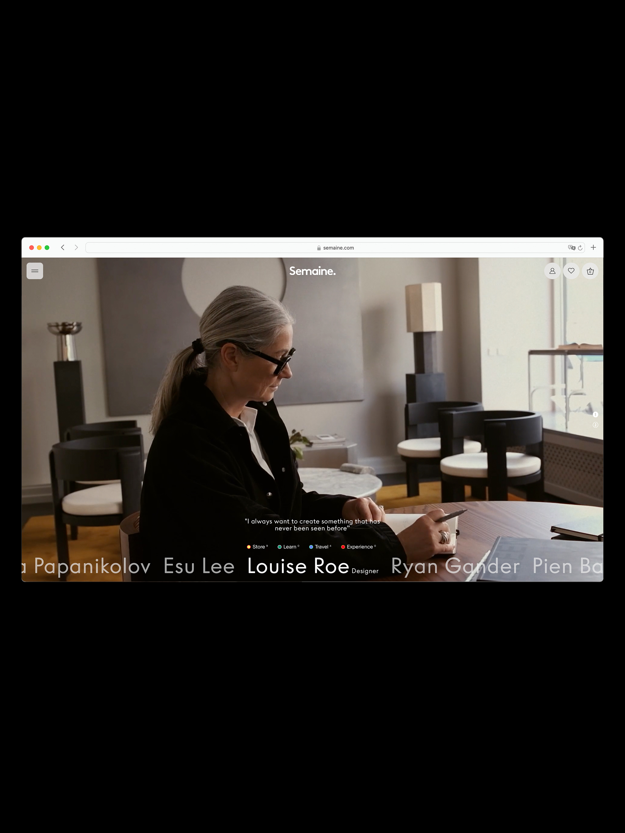 Laand Studio: Semaine (Identity and Website)