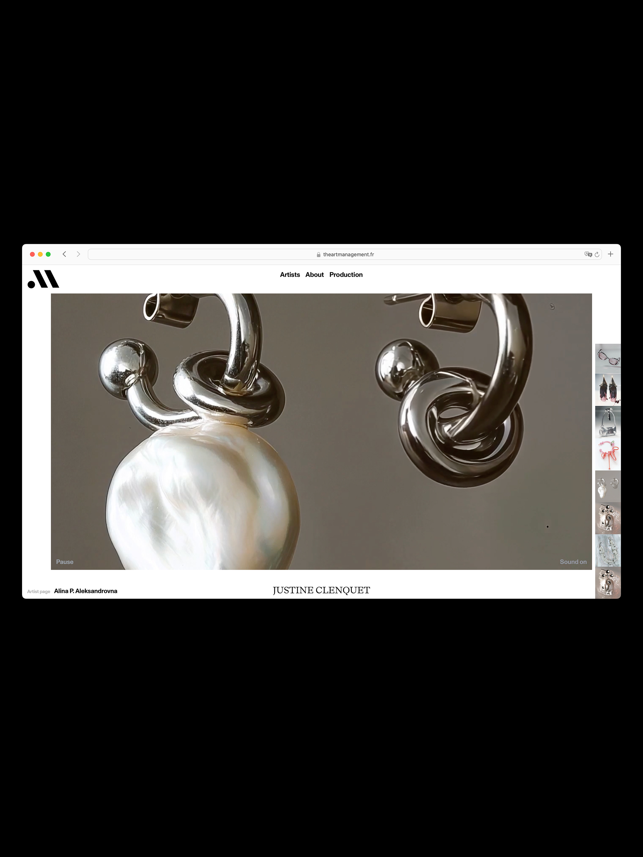 Laand Studio: The Art Management (Website Design)